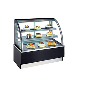 refrigerated cake display showcase for desserts bakery and bread